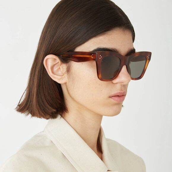 NEW CELINE Sunglasses CL4004IN/S 56C Yellow Clear Women - Picture 9 of 9